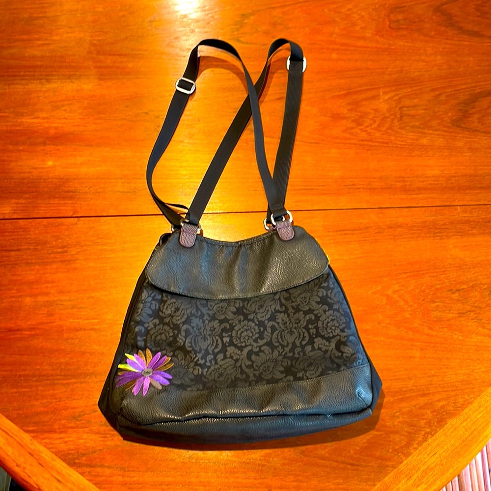 Haiku large shoulder bag boho with flower